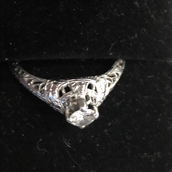 Vintage Diamond Engagement Ring .34 ct - Picture 4 of 8